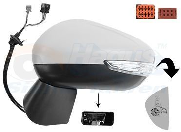 VAN WEZEL Buitenspiegel CITROËN 0949827 98179852XT,98206682XT,1609431380 Zijspiegel,Spiegel,Achteruitkijkspiegel,Autospiegel,Dodehoekspiegel