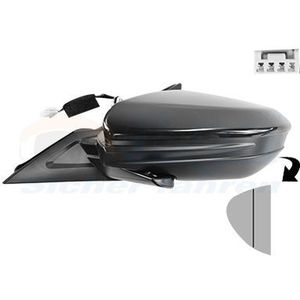 VanWezel 2590805 - Rétroviseur Compleet Links - Voor Honda Civic - Elektrisch - Asferisch