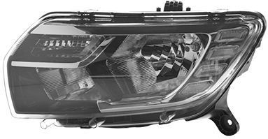 VanWezel - 1520961V - Voorlicht - Links - Voor Dacia Logan - 12/2016 tot 2020