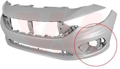 VAN WEZEL Bumper FIAT 1717576 735653329,735686556
