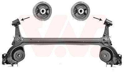 Van Wezel - Subframe - Voor Opel Corsa E 2015-2019