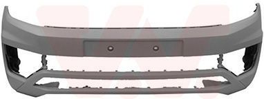 VAN WEZEL Bumper VW 5789574 2H6807217AGRU,2H6807221AGRU