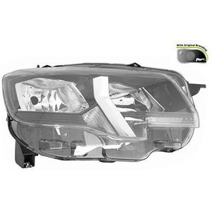VanWezel 4091962V - Voorlicht - Voor Peugeot Partner van 09/2018 tot nu