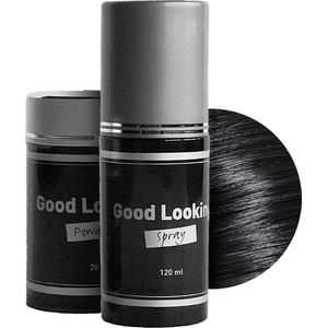 Setting spray en zwart haarpoeder Lanaform Good Looking