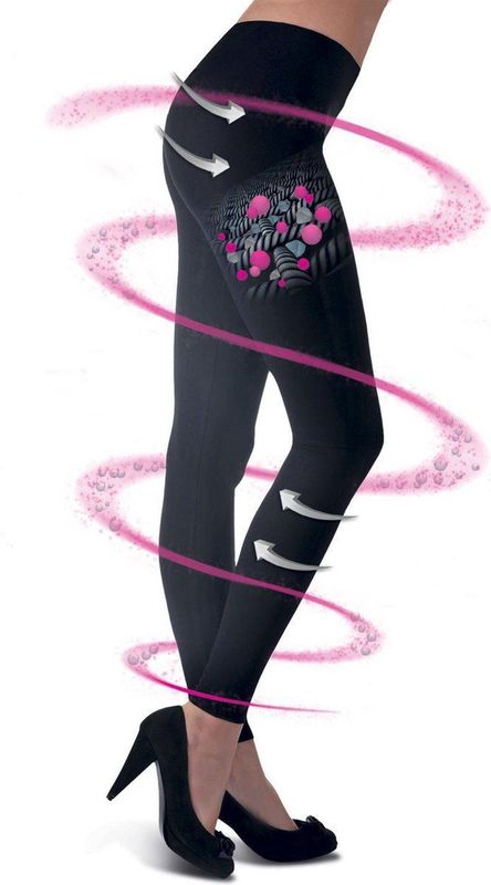 Cosmetex - Legging - Zwart - Biokeramische Vezel - Afslankeffect