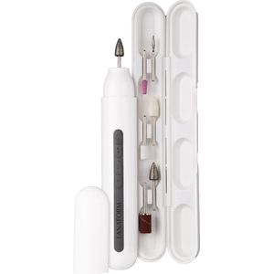 Lanaform - Nail Pen - Elektrische Nagelvijl - Nagelfrees - Elektrisch Manicure En Pedicure Apparaat - Oplaadbaar En Draagbaar - 90 Minuten Autonomie - Pocket Manicureset - 14000 RPM - 6 Opzetstikken - Magnetische Opbergdoos