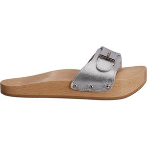 Lanaform - Dynastatic - Orthopedische Slippers - Houten Klompen - Zilver