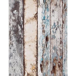 Dutch wallcoverings behang steigerhout blauw pe10012