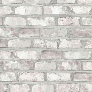 Dutch Wallcoverings vliesbehang baksteen - wit