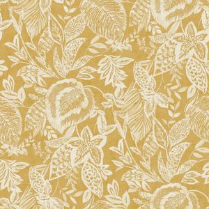 DUTCH-WALLCOVERINGS-Behang-Mae-oker-en-beige