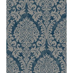 Nomad Chenille Damask blauw/grijs - A50101