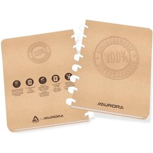 Aurora Adoc Bio gelijnd schrift A5 bruin 72 vellen