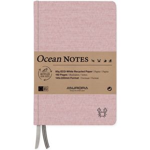 Notitieboek aurora ocean a5 192blz lijn 80gr rood