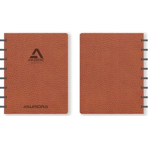 Aurora Schrift - ADOC - Bruin - A5 - Gelinieerd - 90gr - 144 Bladzijden