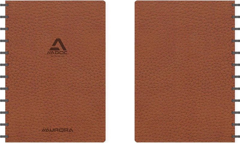 Aurora Adoc Business geruit schrift A4 bruin 72 vellen (5 mm)