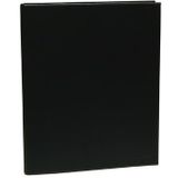 Ringmap voor ft A4, 4 ringen van 25 mm, uit PVC, zwart