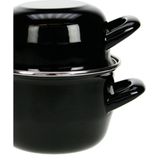 Cosy&Trendy Mosselpan - Ø 12 cm - 0,5 kg - 0L9 - Zwart