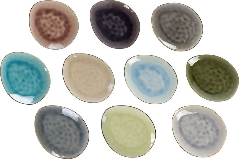 Cosy & Trendy - Kleine Bordjes - Gebaksbordjes - Keramiek - 10 Stuks