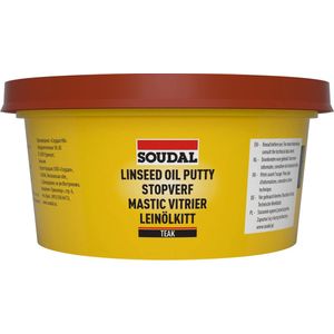 Soudal - Stopverf - Teak - 500g - Afdichtingspasta op basis van Kunsthars