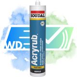 Acryrub - Teak - Kit - 310ml - Waterdicht en Overschilderbaar