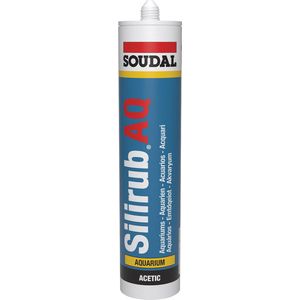 Soudal Silirub AQ | Siliconenkit | Zwart | 300 ml - 105751