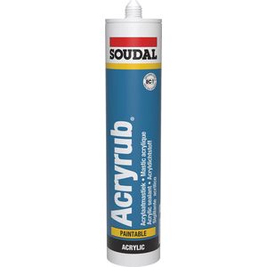 Soudal - Acryrub - Acrylaatkit - Zwart - Acrylaatdispersie