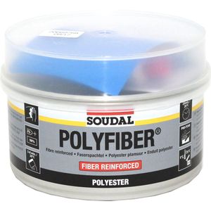 Soudal - Polyfiber - Polyesterplamuur - Grijs - 1 kg