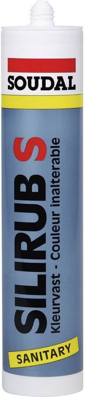 Soudal Silirub S Siliconenkit Kleur (specifiek): Zwart 300 ml