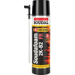 Soudal - SoudafoamFR2K - Purschuim - 400 ml - Brandwerend met Hoge Vormstabiliteit