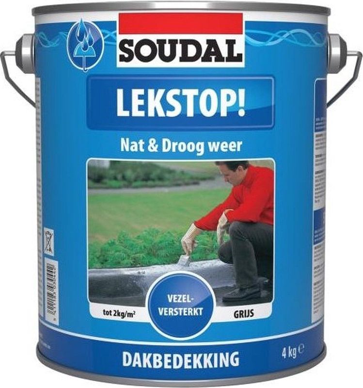 Soudal - Lekstop - Waterdichting - Grijs - 4kg