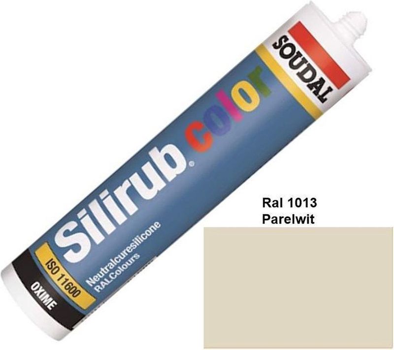 Soudal - Silirub Color Kit - Siliconekit - RAL 1013 - Parelwit