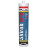 Soudal Silirub HT° - N | Zwart | 300 ml - 108266