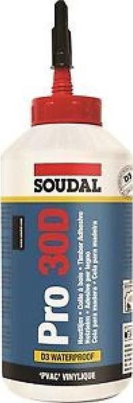 Soudal - PRO 30 D - Houtlijm - Transparant - Verhoogde Watervastheid