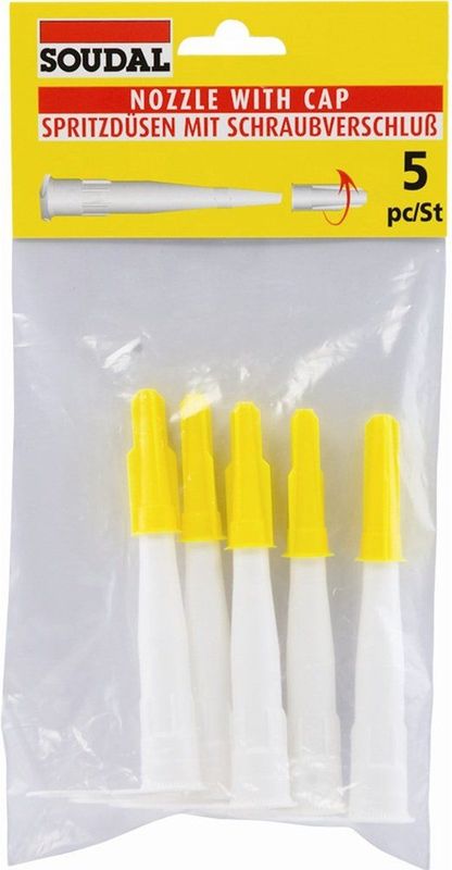 Soudal - Spuitmondje - Kit - 5 Stuks