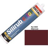 Soudal Silirub  Color | Siliconenkit | Wijnrood Ral 3005 | 300 ml - 105828