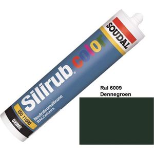 Soudal Silirub Color kit – siliconekit – montagekit  - RAL 6009 - Dennengroen - 105830
