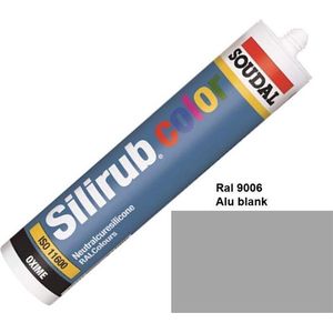 Soudal Silirub  Color | Siliconenkit | Blank Aluminium Ral 9006 | 300 ml - 106735