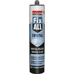 Soudal Fix - All Crystal | Lijm- en voegkit | Transparant | 290 ml - 110980