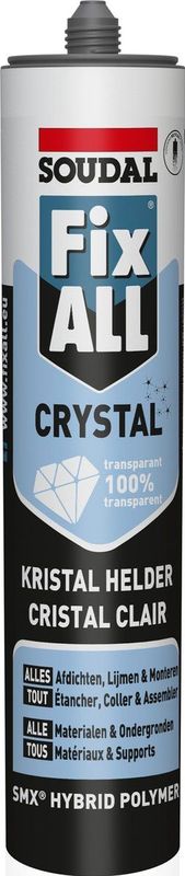 Fix ALL - Crystal - Lijm- en Voegkit - Transparant - 290ml