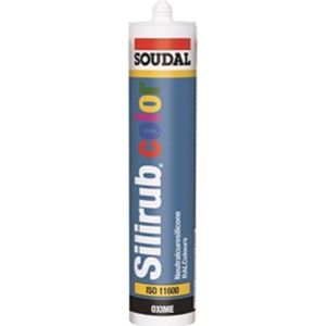 Soudal Silirub  Color | Siliconenkit | Alu Grijs Ral 9007 | 300 ml - 111713