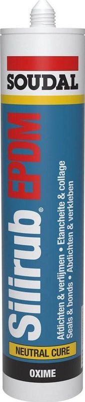 Soudal - Silirub EPDM - Siliconenkit - Zwart - 300 ml