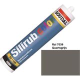 Soudal Silirub  Color | Siliconenkit | Kwart Grijs Ral 7039 | 300 ml - 113228