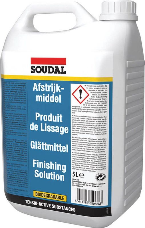 Soudal - Afstrijkmiddel - 5 l - Voor Gladde Afwerking