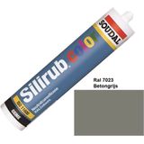 Soudal Silirub  Color | Siliconenkit | Betongrijs Ral 7023 | 300 ml - 114170