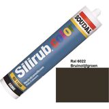 Soudal Silirub  Color | Siliconenkit | Olijfbruin Ral 6022 | 300 ml - 114298