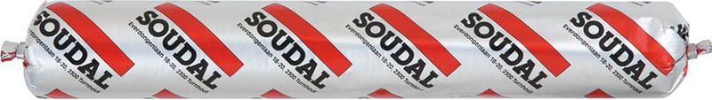 Soudal - Silirub P2 - Beglazingskit - Zwart - Polysiloxaan - 600 ml