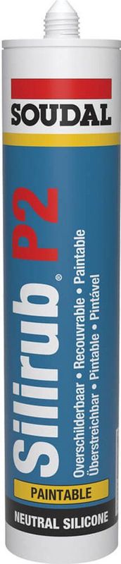 Soudal - Silirub P2 - Beglazingskit - Creme Wit Ral 9001 - 300 ml