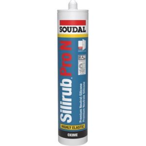 Soudal - Silirub PRO - Siliconenkit - Transparant - 300 ml