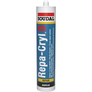 Soudal - Repa-Cryl D - Acrylaatkit - Wit - 310 ml