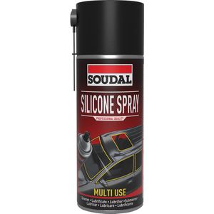 Soudal - Silicone Spray - 400 ml - Synthetische Spray - Vermindert Wrijving